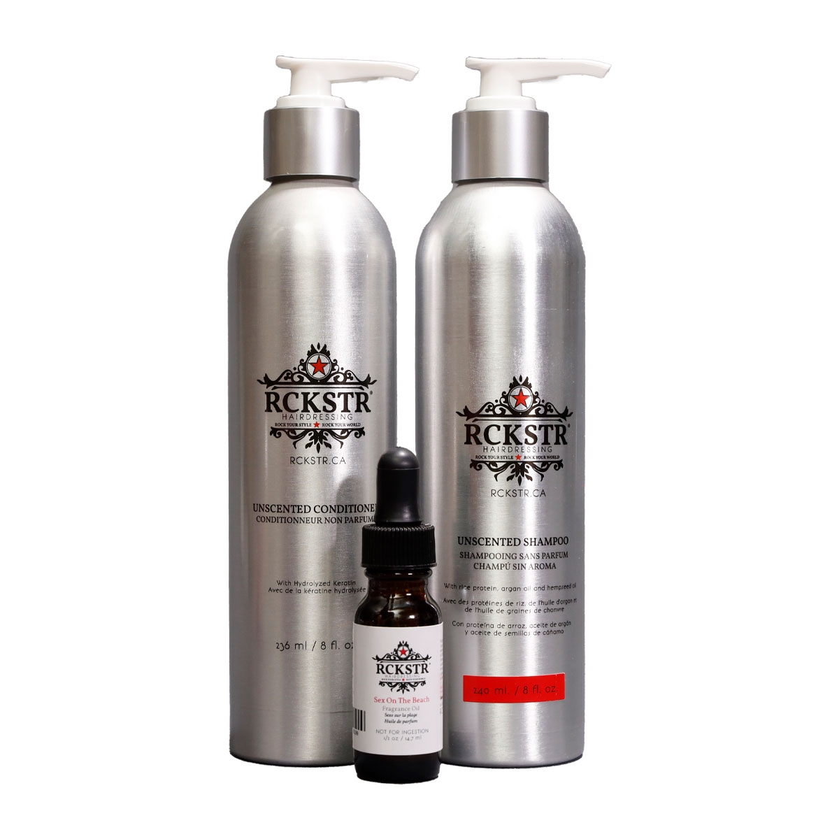 Sex on the beach shampoo and conditioner with fragrance oil bundle